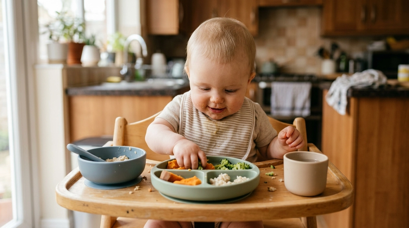 3-Piece Silicone Baby Dinnerware Set: Less Mess
