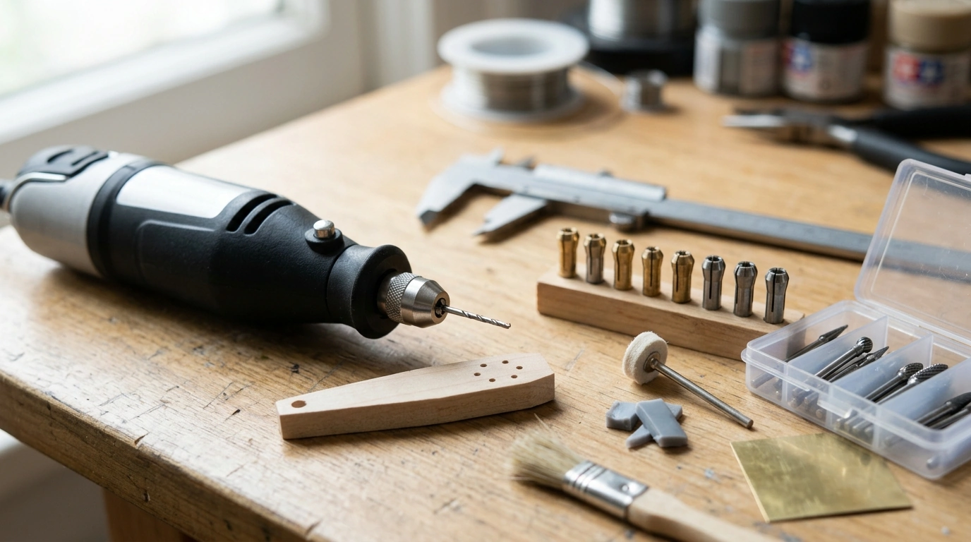 8-Piece Mini Drill Collet Set for Low-Runout Precision