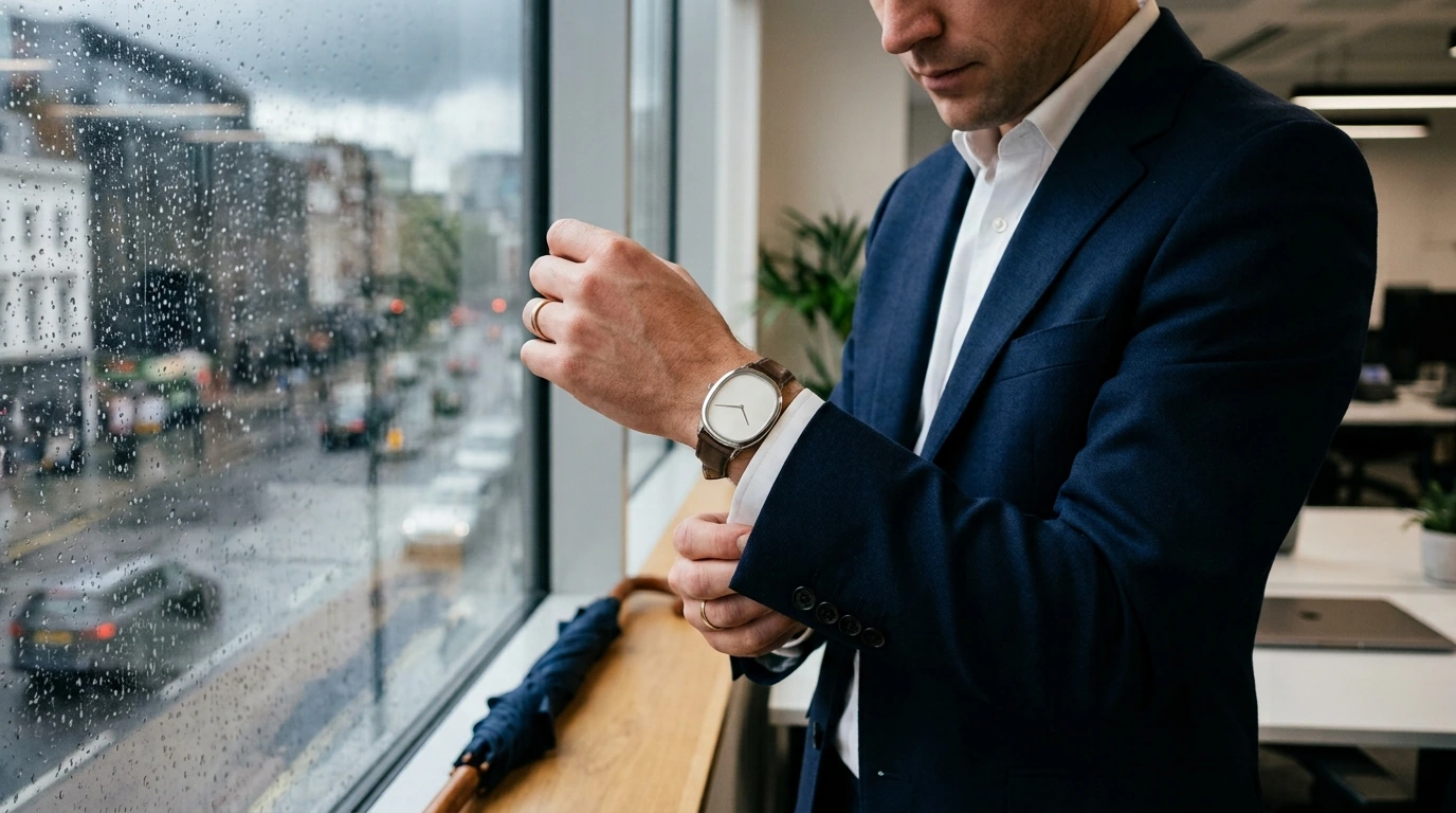 Oval Quartz Leather Men’s Watch: Waterproof Style Guide