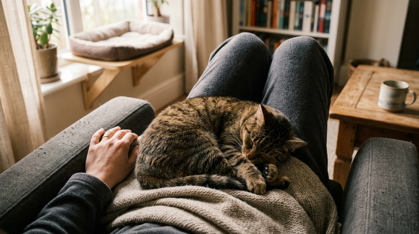 Why Cats Pick Certain Laps: Warmth, Trust, Routine
